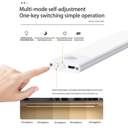 Luzes de Armário com Sensor de Movimento LED Sem Fio